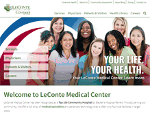 Tablet Screenshot of lecontemedicalcenter.com